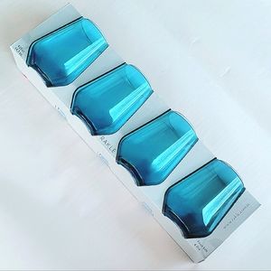 🆕️RAKLE Turkish Glassware Aqua-Blue Color Shifting Tumblers S/4